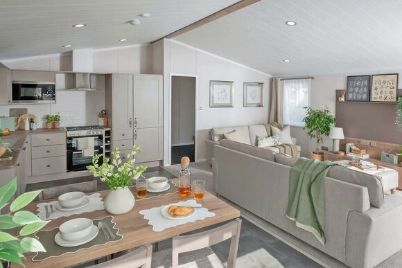 Superior Oak Lodge (Sleeps 6, Dog Friendly) - Wooler Riverside Holiday Park, Wooler