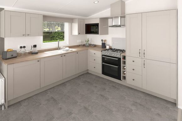 Superior Oak Lodge (Sleeps 6, Dog Friendly) - Wooler Riverside Holiday Park, Wooler