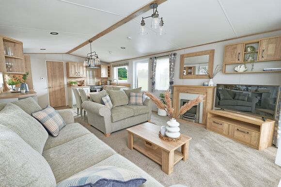 Premium Bluebell Caravan with Decking (Slps 6,Pet) - Wooler Riverside Holiday Park, Wooler