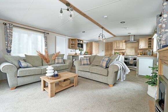 Premium Bluebell Caravan with Decking (Slps 6,Pet) - Wooler Riverside Holiday Park, Wooler