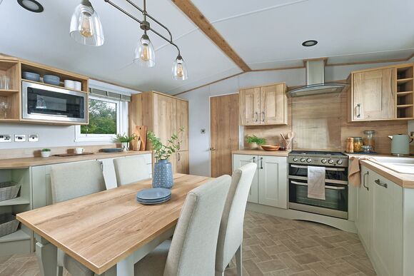 Premium Bluebell Caravan with Decking (Slps 6,Pet) - Wooler Riverside Holiday Park, Wooler