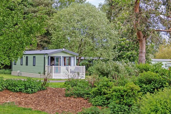 Neurodiverse Friendly Daisy Caravan Decking Slps 5 - Wooler Riverside Holiday Park, Wooler
