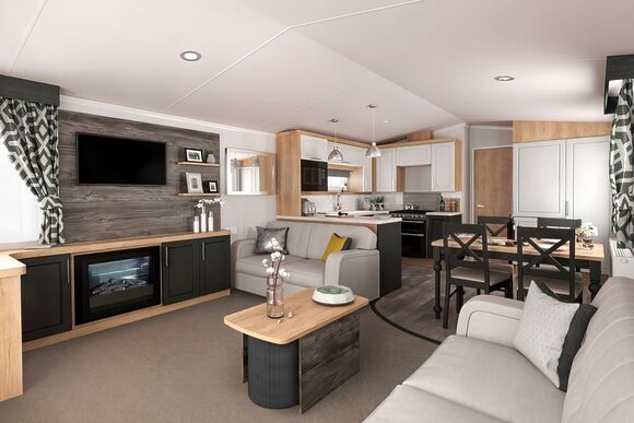 3 Bed Platinum Plus Caravan with Decking - Ruda, Croyde Bay