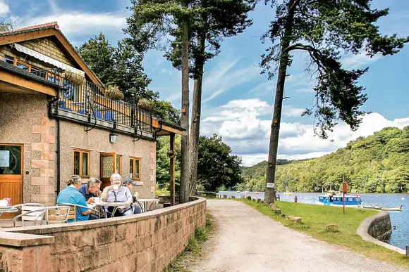 Cafe and activity centre overlooking Rudyard Lake