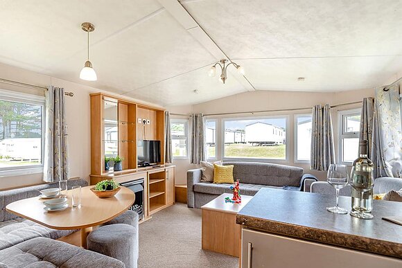 Silver Caravan. With parking and decking. P - Southerness, Southerness, by Dumfries