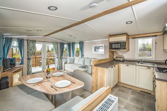 3 Bed Platinum Caravan Lodge - St Ives Holiday Village, Lelant, St Ives