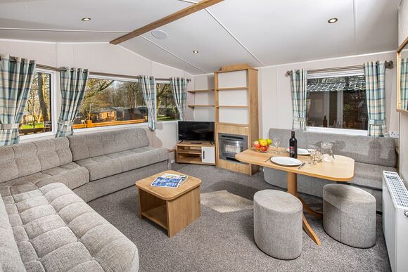 2 Bed Gold Caravan Lodge - St Ives Holiday Village, Lelant, St Ives