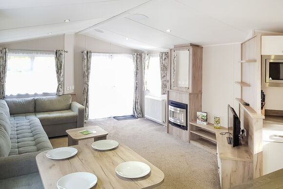 2 Bed Gold Caravan Lodge - St Ives Holiday Village, Lelant, St Ives