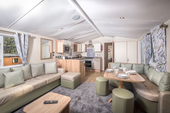 2 Bed Silver Caravan Lodge - St Ives Holiday Village, Lelant, St Ives