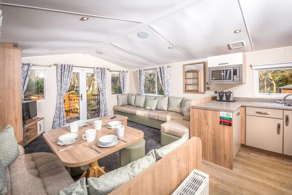 3 Bed Silver Caravan Lodge - St Ives Holiday Village, Lelant, St Ives