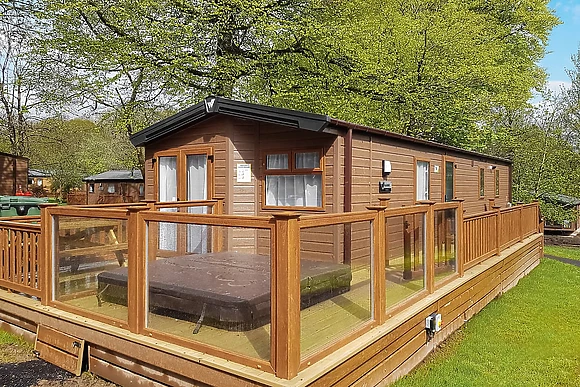 2 Bed Gold Hot Tub Caravan Lodge - St Ives Holiday Village, Lelant, St Ives