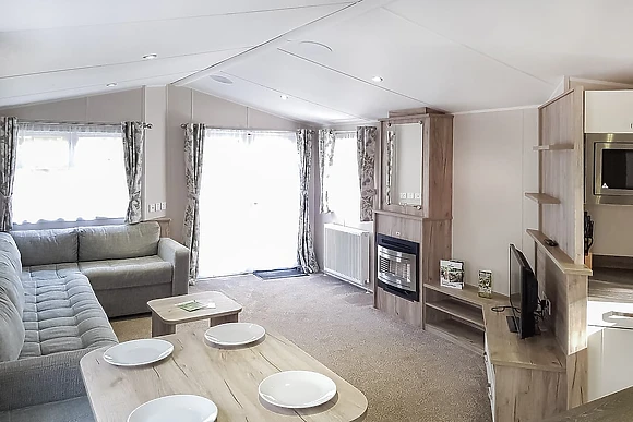 3 Bed Gold Hot Tub Caravan Lodge - St Ives Holiday Village, Lelant, St Ives