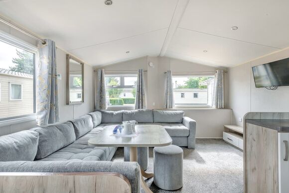 Silver 2 Bed Caravan, Sleeps 6. Parking decking - Sundrum Castle, Ayr, Ayrshire and Arran