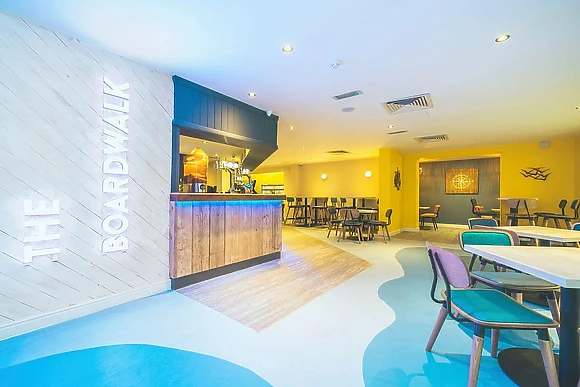 The bar area