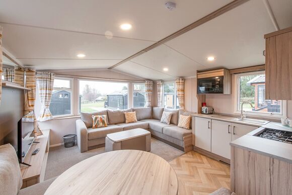 Essential Glade Caravan  Decking (Sleeps 4, Pet) - Thurston Manor, Dunbar, East Lothian