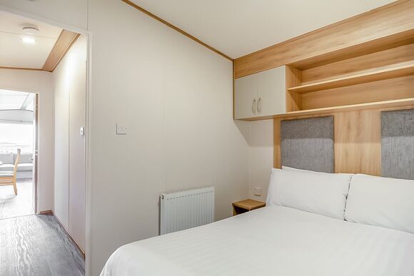 Silver Caravan with parking & decking - Trecco Bay, Porthcawl