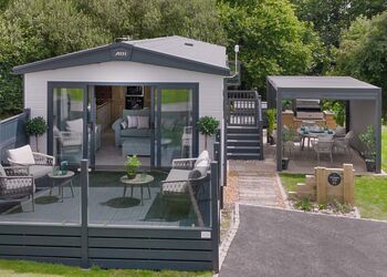 Hideaway Club 2 bed &ndash; Alfresco Grill & Chill - Trelay Hideaway Holiday Park, Pelynt, near Looe and Polperro