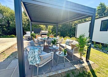 Hideaway Club 2 bed &ndash; Alfresco Grill & Chill - Trelay Hideaway Holiday Park, Pelynt, near Looe and Polperro