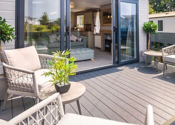 Hideaway Club 2 bed &ndash; Alfresco Grill & Chill - Trelay Hideaway Holiday Park, Pelynt, near Looe and Polperro