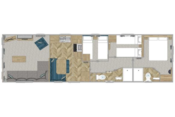 Hideaway Luxury 3 Bed &ndash; Hot Tub - Trelay Hideaway Holiday Park, Pelynt, near Looe and Polperro