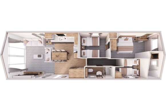 Hideaway Luxury XL 3 Bed Hot Tub - Trelay Hideaway Holiday Park, Pelynt, near Looe and Polperro