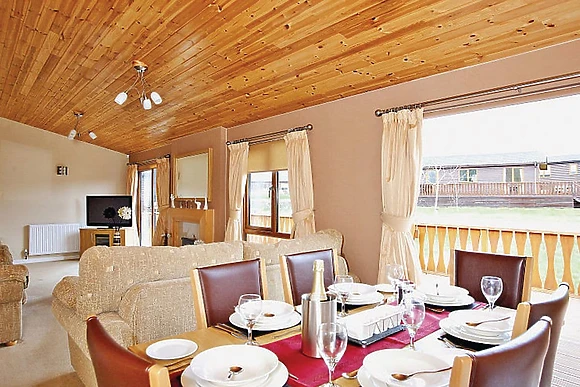 Typical Riverside 3 Bed Lodge 