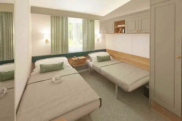 Olive Caravan - Viewfield Manor Holiday Park, Kilwinning,