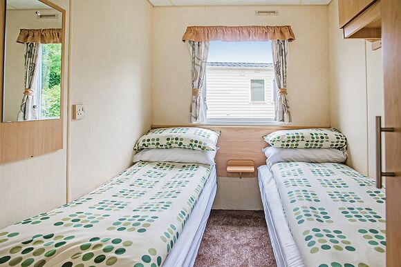 Silver Plus 2 Bed, No Pets Sleeps 4 - The Village Holiday Park, Cross Inn, Nr New Quay