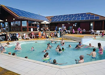 Outdoor heated splash pool<br />