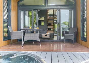 Glamping Pods with hot tubs - Waxham Sands Holiday Park, Great Yarmouth