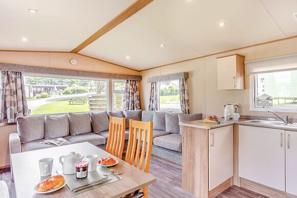 Bronze Caravan with decking - White Acres, Newquay