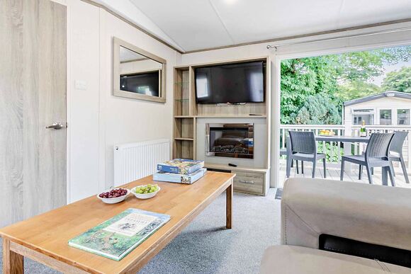 Gold Premium Caravan 8 with decking P, Gold Premium Caravan with decking - White Acres, Newquay