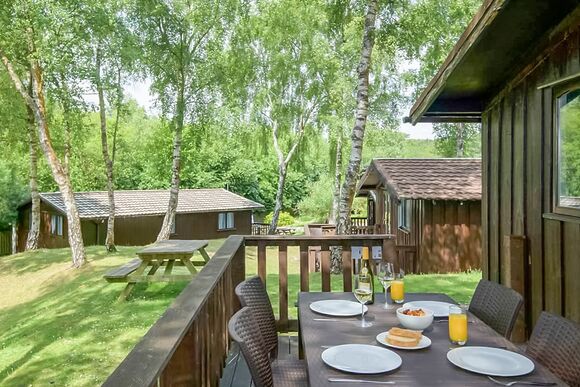 Superior Lodge 8 with decking P, Superior 3 Lodge with decking - White Acres, Newquay