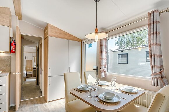Silver Premium 2 Bed Caravan, Sleeps 6. decking. - White Acres, Newquay