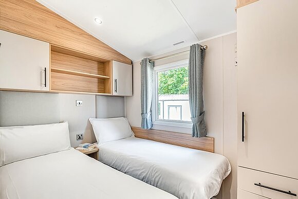 Silver Premium 2 Bed Caravan, Sleeps 6. decking. - White Acres, Newquay