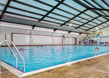 Indoor heated swimming pool at Ladram Bay Holiday Park 