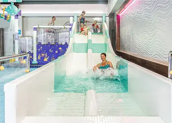 Indoor heated swimming pool at Ladram Bay Holiday Park 