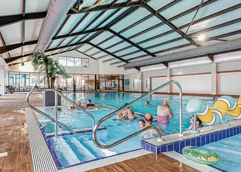 Indoor heated swimming pool at Ladram Bay Holiday Park 