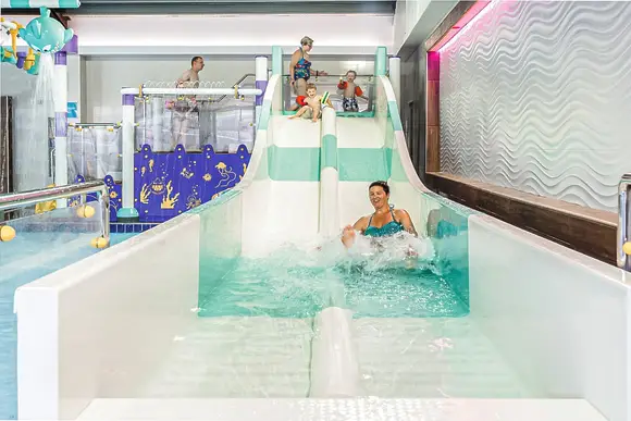 Indoor heated swimming pool at Ladram Bay Holiday Park 