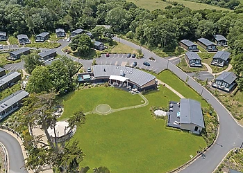 The park setting  