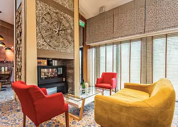 Indulge in the restaurant at neighbouring sister resort Woodside Bay Lodge Retreat