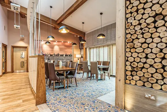 Indulge in the restaurant at neighbouring sister resort Woodside Bay Lodge Retreat