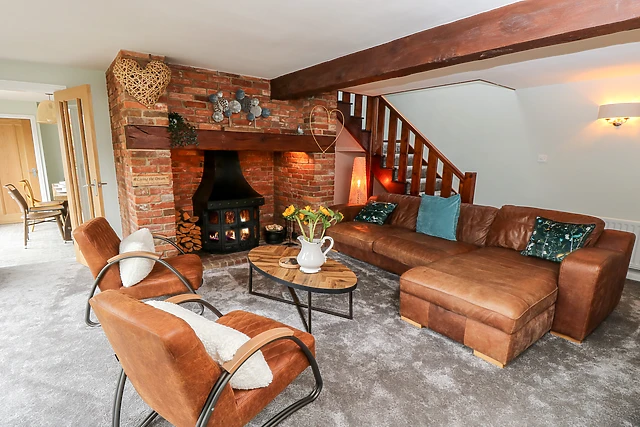 A four-bedroom barn in Sopley sleeps eight, only 3 miles from Christchurch