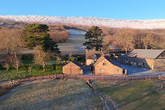 White Haywood Farmhouse & Barn